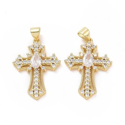 Brass Cubic Zirconia Pendants