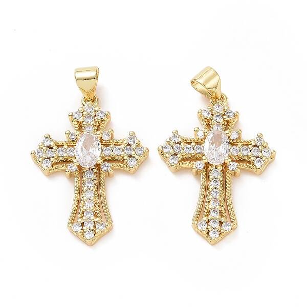 Brass Cubic Zirconia Pendants