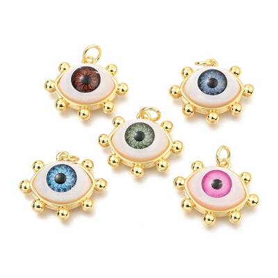 Brass Acrylic Pendants