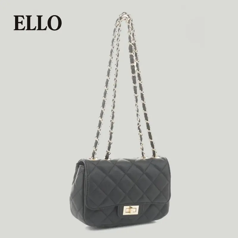 Small Whitley Women's Quilted Large Capacity Crossbody Bag – Trendy Vegan Leather Shoulder Purse with Flap, Gold Chain Hard...