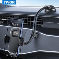 YWOR car phone holders [Gooseneck Flexible] Phone Stand for Car Dashboard Windshield Automotive Accessories Cell Phone Car Mo...