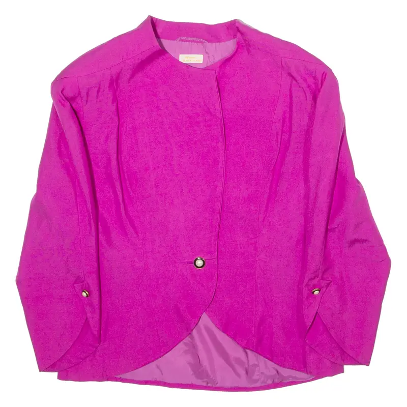 BRUNA Womens Blazer Jacket Pink 80s S