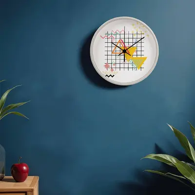 Color Splash Timekeeper - Modern Art Wall Clock