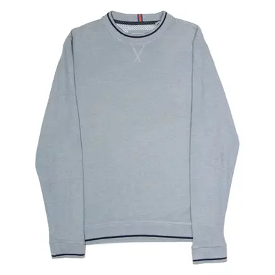 TED BAKER Mens Jumper Blue Crew Neck Tight Knit M