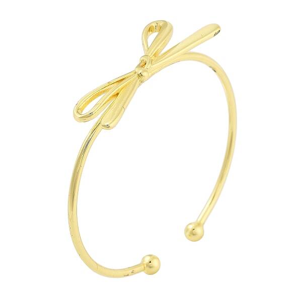 Brass Bowknot Cuff Bangles for Women