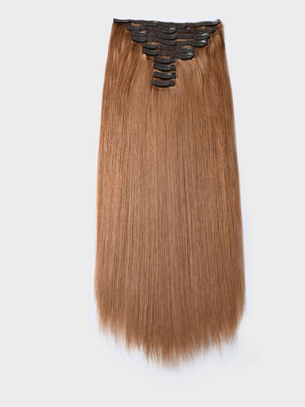 UNice Chestnut Brown Human Hair Clip In Extension