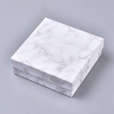 Square Kraft Cardboard Jewelry Boxes