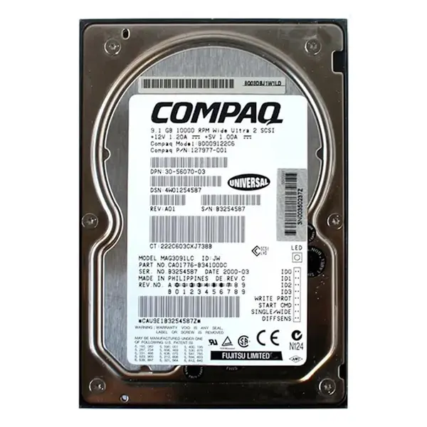 MAG3182LC-4 Fujitsu 18.2GB 10000RPM Ultra2 SCSI 80-Pin 2MB Cache 3.5-Inch Hard Drive