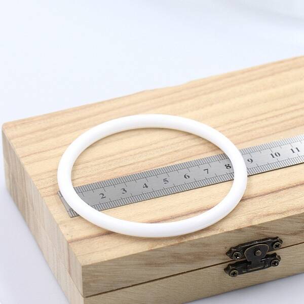 Plastic Macrame Wreath Floral Ring Hoop