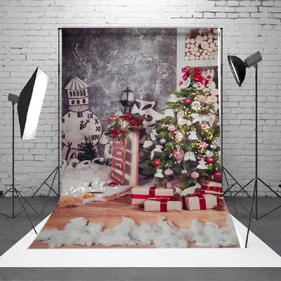 Christmas Tree Photo Studio Backdrops For Children - Aperturee