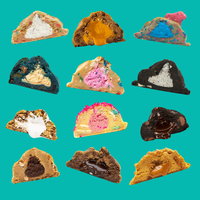 Fat and Weird Cookie Favorites Pack 12ct - 5.5oz Stuffed Mega Cookies Variety Pack with Caked Up Blue Monster & Almond Confet...