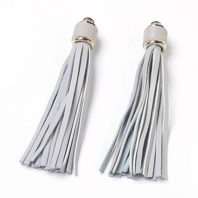 PU Leather Cord Tassel Big Pendants
