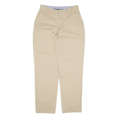 TOMMY HILFIGER Chino Trousers Beige Relaxed Tapered Girls W28 L29