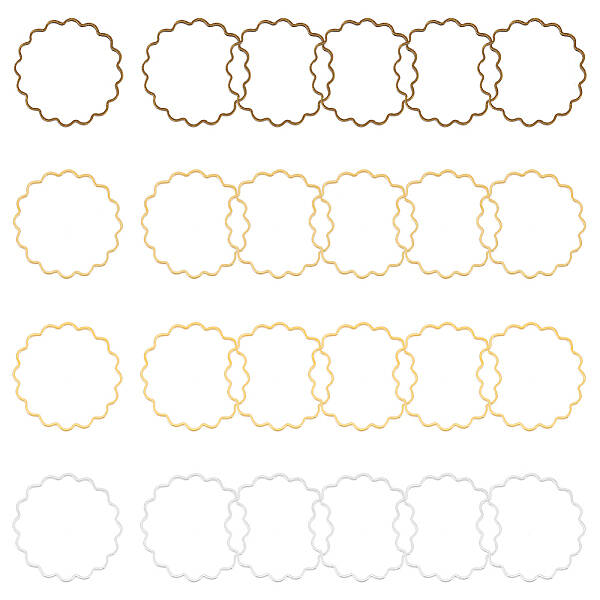 120Pcs 4 Colors Brass Linking Rings