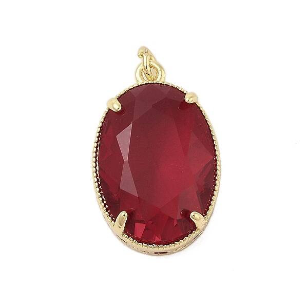 Oval Rack Plating Brass with Cubic Zirconia