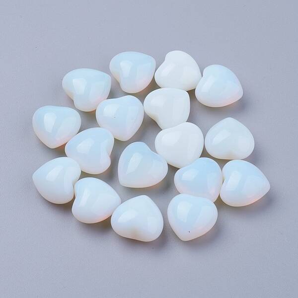 Opalite Heart Love Stones