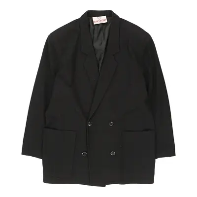 Laura Biagiotti Blazer - XL Black Wool Blend