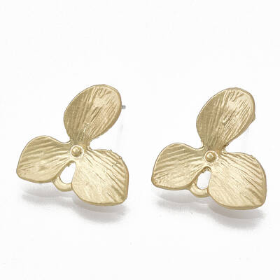 Smooth Surface Alloy Stud Earring Findings