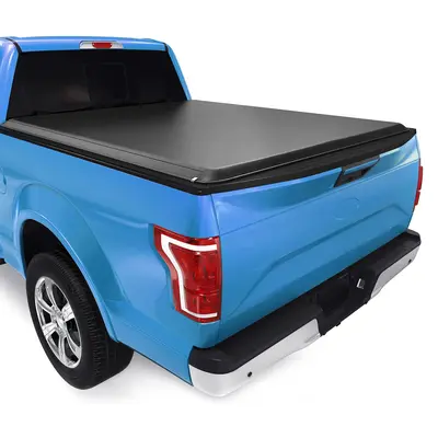 YITAMOTOR® Soft Roll Up Truck Bed Tonneau Cover Compatible with 1999-2016 Ford F-250 F-350 F250 F350 Super Duty 8 ft Bed
