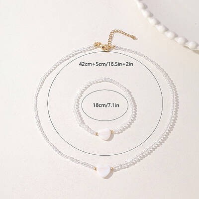 Glass Beaded Stretch Bracelets & Beaded Necklaces