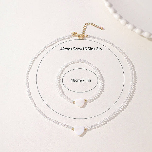 Glass Beaded Stretch Bracelets & Beaded Necklaces