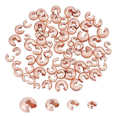 arricraft 80 Pcs Brass Crimp Beads Covers