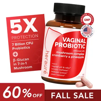 【FALL SALE】HerAuré Women’s Probiotics - pH Balance, Odor Control, Flora Health, Moistening, Tightening - With 7 Billio...