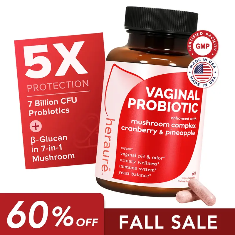 【FALL SALE】HerAuré Women’s Probiotics - pH Balance, Odor Control, Flora Health, Moistening, Tightening - With 7 Billio...