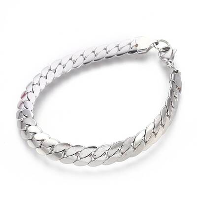 Tarnish Resistant 304 Stainless Steel Curb Chain Bracelets