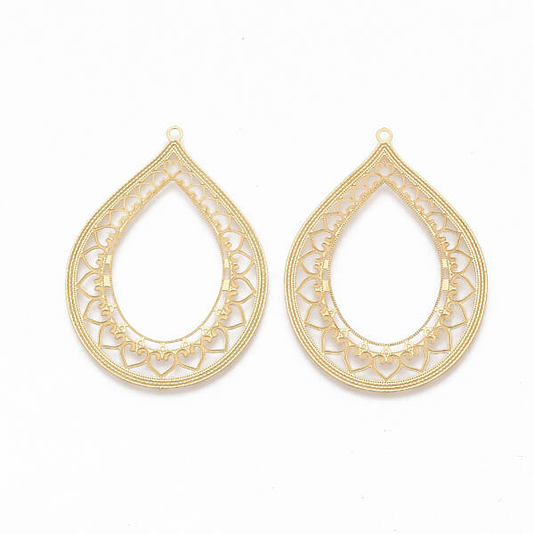 304 Stainless Steel Filigree Pendants