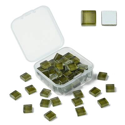 60Pcs Transparent Glass Cabochons