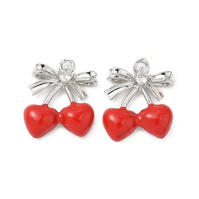 Brass Micro Pave Cubic Zirconia Pendants
