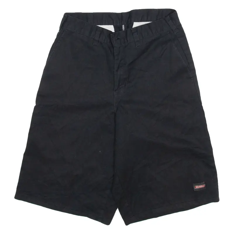DICKIES Mens Workwear Shorts Black S W28