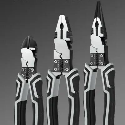 9 In 1 Wire Stripper, 1 Count Multifunctional Wire Cutter, Wire Stripping Tool, Diagonal Plier, Wire Plier, Pointed Mouth Pli...