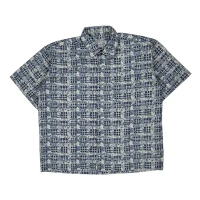 Arizona Jeans Patterned Shirt - XL Blue Cotton
