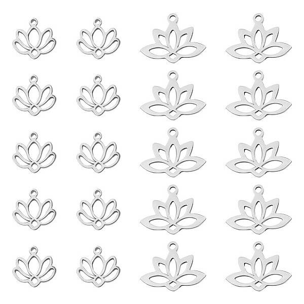 20Pcs 2 Styles 304 & 201 Stainless Steel Charms