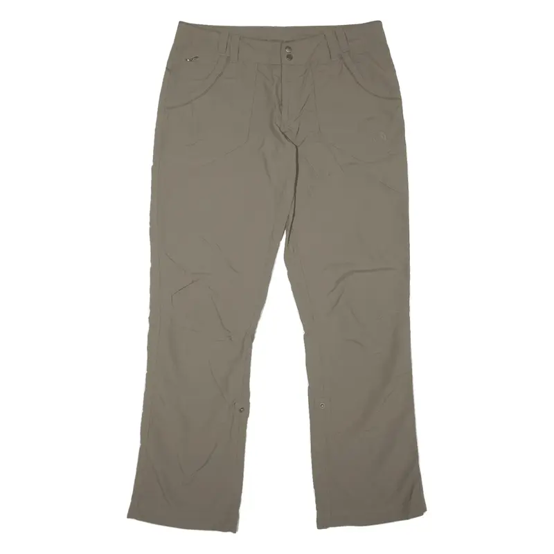 THE NORTH FACE Outdoor Trousers Brown Regular Straight Nylon Womens W32 L31