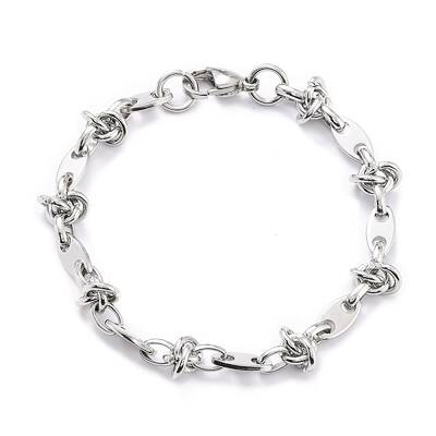 Non-Tarnish 304 Stainless Steel Link Chain Bracelet for Men Women