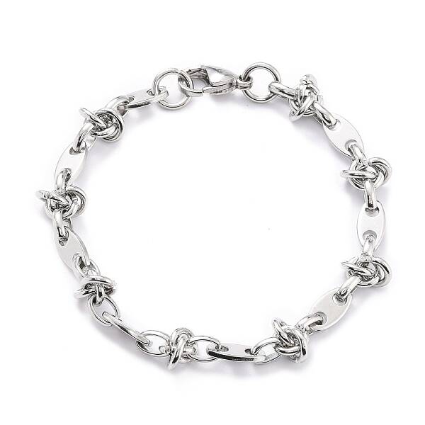 Non-Tarnish 304 Stainless Steel Link Chain Bracelet for Men Women