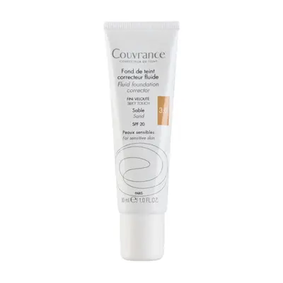 Avène Liquid Cover Makeup Couvrance SPF 20 (Fluid Foundation Concealer) 30 ml - Shade: 30 Sand