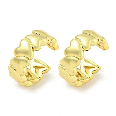 Brass Cuff Earrings