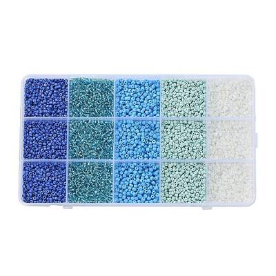 DIY 15 Grids ABS Plastic & Glass Seed Beads Jewelry Making Finding Beads Kits