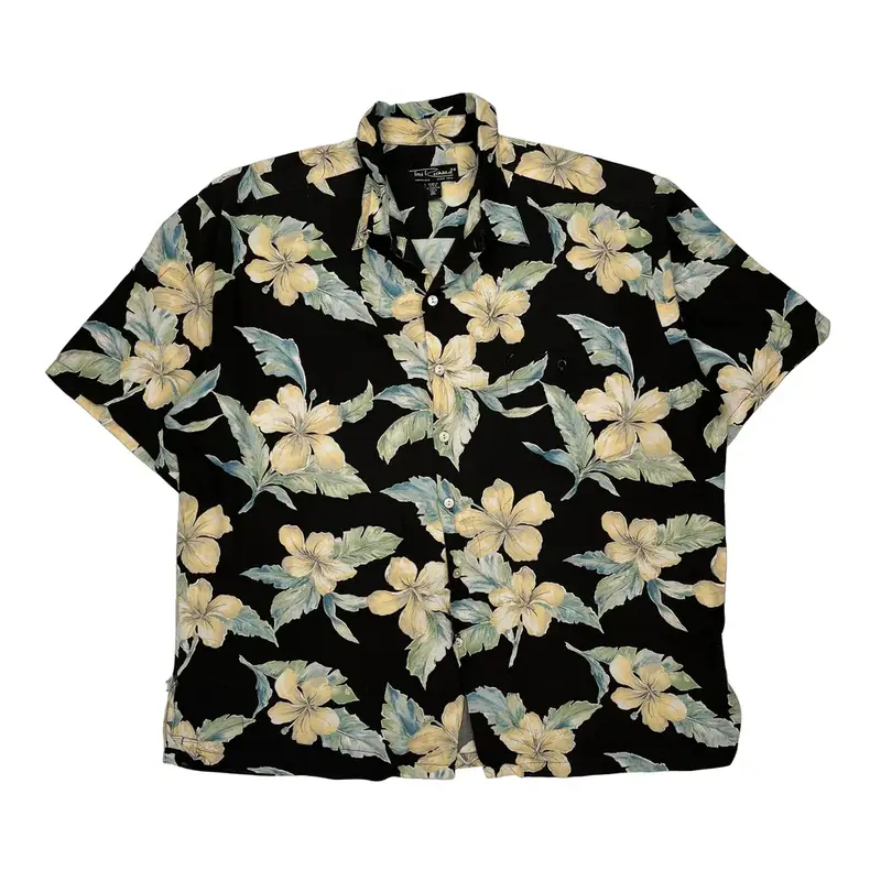 Tori Richard Hawaiian Shirt - 2XL Black Cotton