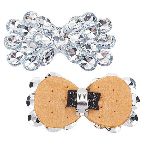 2Pcs Alloy Rhinestone Shoe Decorations