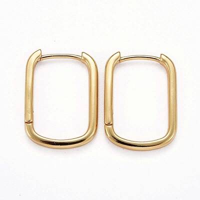Brass Huggie Hoop Earrings