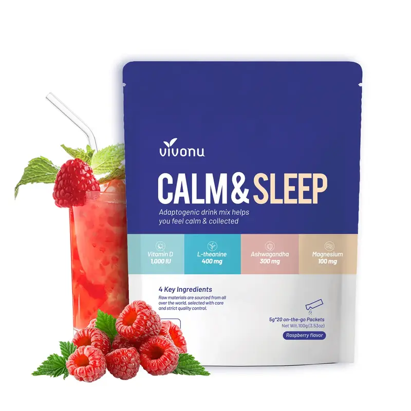 VivoNu Calm Sleep Natural Herba Relaxation Supplement | 20 Sachets individually Wrapped l Supports  Emotional Balance & Stres...