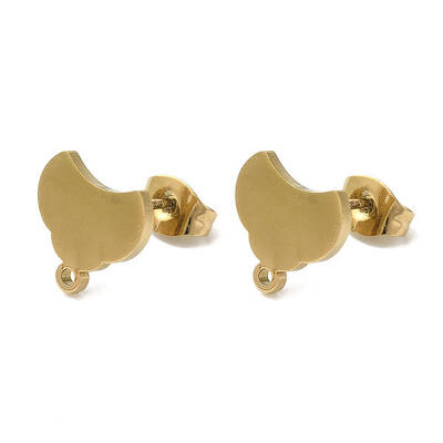Ion Plating(IP) 304 Stainless Steel Stud Earring Findings