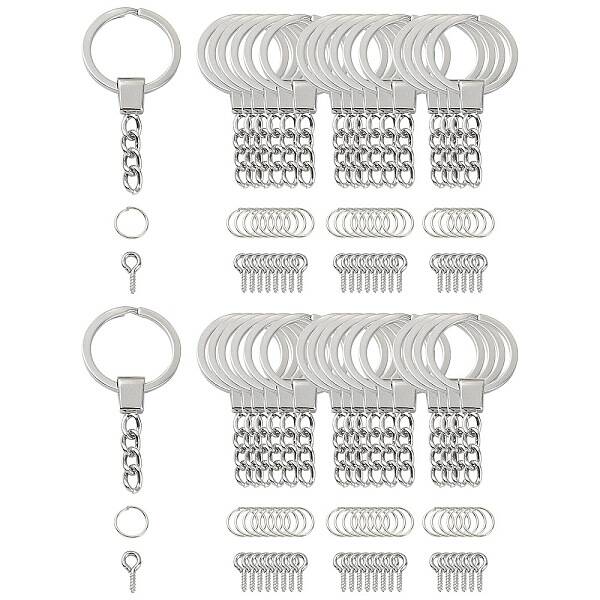 10Pcs Iron Split Key Rings