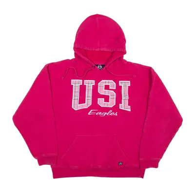 J AMERICA USI Eagles USA Hoodie Pink Pullover Womens S