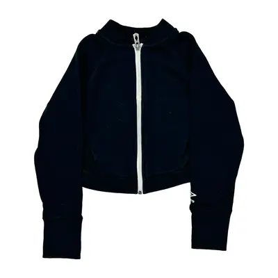 Age 4-5 Umbro Zip Up - XS Black Cotton Blend